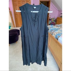 black cotton dress